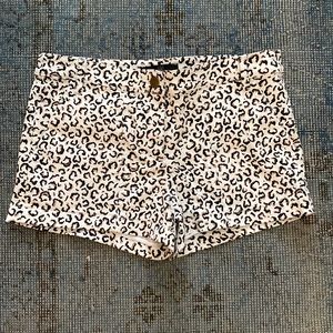 Tibi Lepoard print shorts